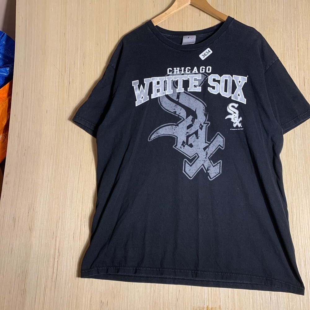 Chicago White Sox Shirt Adult Extra Large Black Short Sleeve Men's Graphic Print - Picture 3 of 16